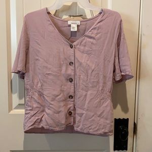 crop top with buttons